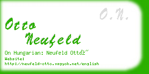 otto neufeld business card